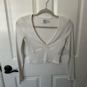 Princess Polly White Long Sleeve Tee